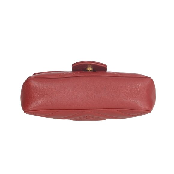 ♥️ Gucci GG Marmont V Small Red Crossbody Bag ♥️ - Picture 6 of 16